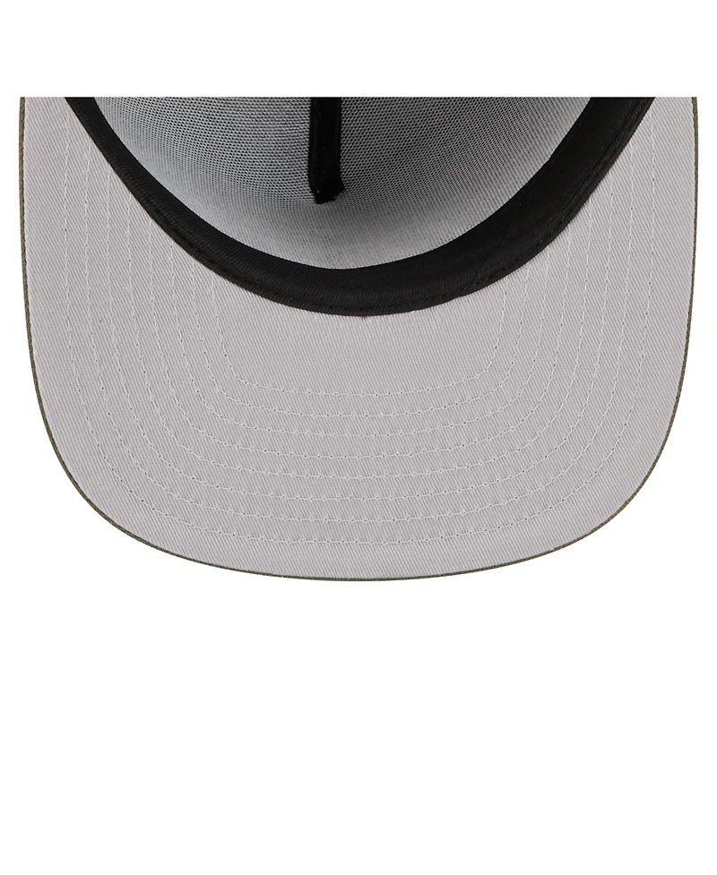 New Era Men's Olive York Jets Color Pack A-Frame 59FIFTY Fitted Hat