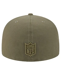 New Era Men's Olive Tampa Bay Buccaneers Color Pack A-Frame 59FIFTY Fitted Hat