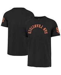 '47 Brand Men's Black San Francisco Giants Upside Down Two-Peat Franklin T-Shirt