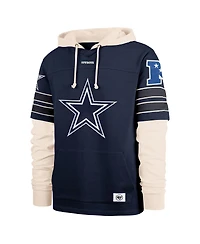 '47 Brand Men's Navy Dallas Cowboys Split Zone Cornerback Duo Hoodie