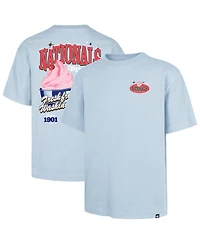 '47 Brand Men's Light Blue Washington Nationals Ice Cream Parlor Foundation T-Shirt