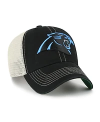 '47 Brand Men's Black/Natural Carolina Panthers Trawler Trucker Clean Up Adjustable Hat