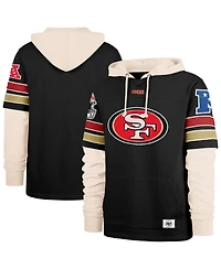 '47 Brand Men's Black San Francisco 49ers Split Zone Cornerback Duo Hoodie