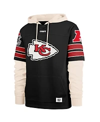 '47 Brand Men's Black Kansas City Chiefs Split Zone Cornerback Duo Hoodie