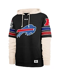 '47 Brand Men's Black Buffalo Bills Split Zone Cornerback Duo Hoodie