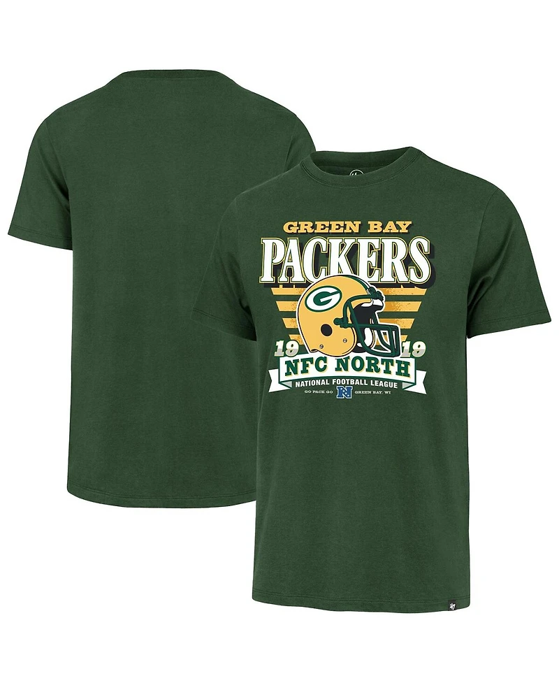 '47 Brand Men's Green Bay Packers Stripe Splash Franklin Throwback T-Shirt