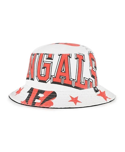 '47 Brand Women's White Cincinnati Bengals Energize Bucket Hat