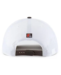 '47 Brand Men's White/Brown Cleveland Browns Suburbia Hitch Two-Tone Adjustable Hat