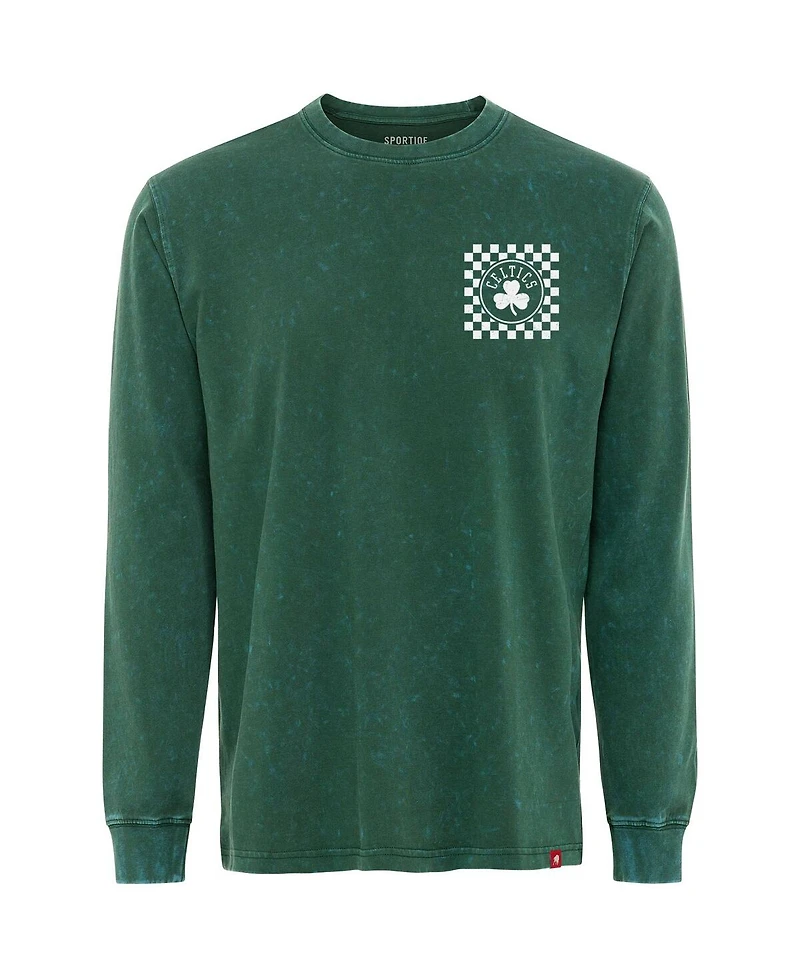 Sportiqe Men's Green Boston Celtics Bono Long Sleeve T-Shirt