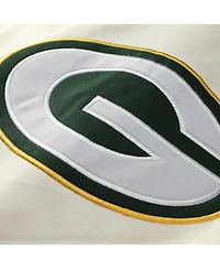 Profile Men's Oatmeal Green Bay Packers Big Tall Chest Print and Logo Short Sleeve Pullover Hoodie