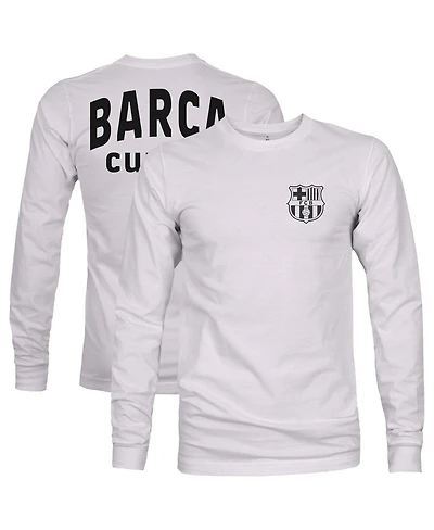 1863FC Men's Gray Barcelona Back Team Arch Long Sleeve T-Shirt