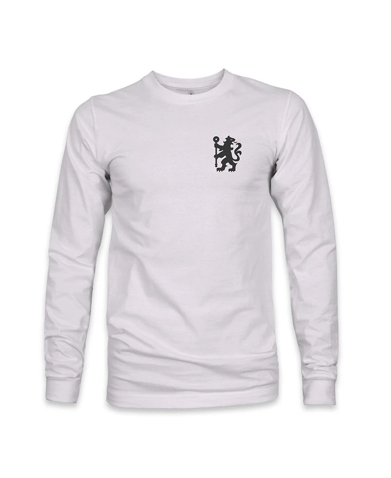 1863FC Men's Gray Chelsea Back Team Arch Long Sleeve T-Shirt