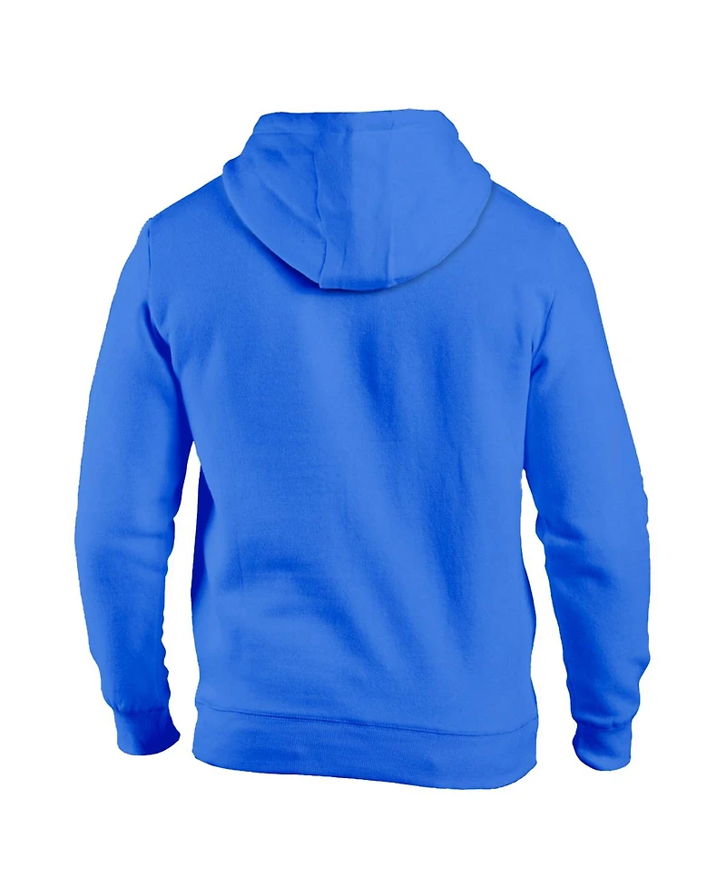 1863FC Men's Blue Chelsea Retro Color Badge Fleece Pullover Hoodie