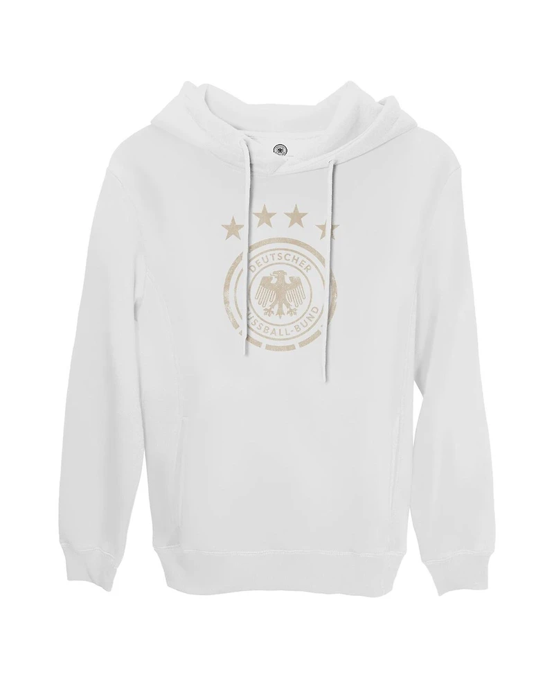 1863FC Men's White Germany National Team Fleece Pullover Hoodie