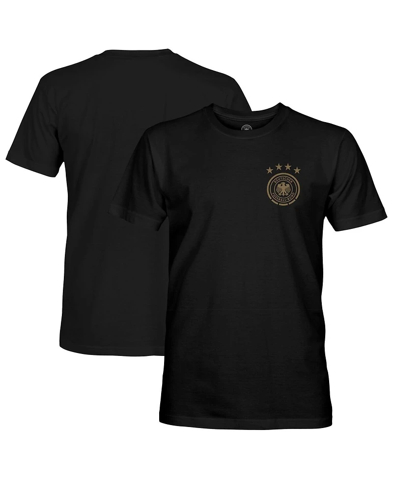 1863FC Men's Black Germany National Team Mono Badge T-Shirt