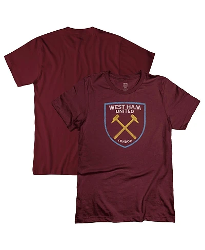 1863FC Men's Claret West Ham United Color Badge T-Shirt