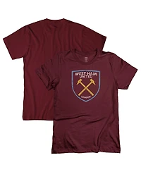 1863FC Men's Claret West Ham United Color Badge T-Shirt