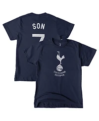 1863FC Big Boys and Girls Son Heung-Min Navy Tottenham Hotspur Player T-Shirt