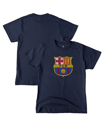 1863FC Big Boys and Girls Navy Barcelona Color Badge T-Shirt