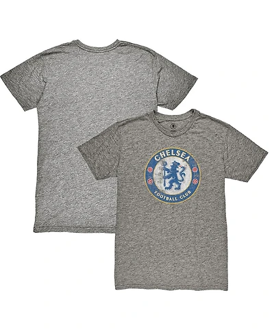 1863FC Men's Heather Gray Chelsea Color Badge Vintage Tri-Blend T-Shirt