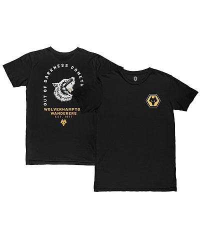 1863FC Men's Black Wolverhampton Wanderers Darkness Cometh Light Arch T-Shirt