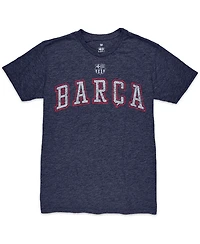 1863FC Men's Heather Navy Barcelona Wordmark Twisted Tri-Blend Slub T-Shirt
