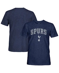 1863FC Men's Heather Navy Tottenham Hotspur Wordmark Twisted Tri-Blend Slub T-Shirt