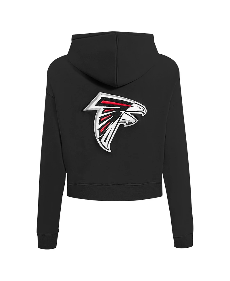 Pro Standard Women's Black Atlanta Falcons Split Logo Full-Zip Hoodie