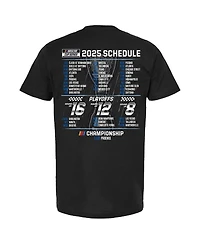 Checkered Flag Sports Men's Black Ross Chastain 2025 Nascar Cup Series Schedule T-Shirt