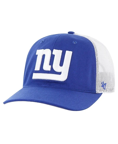 '47 Brand Big Boys and Girls Royal/White New York Giants Trucker Adjustable Hat