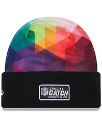 New Era Big Boys and Girls Black Los Angeles Rams 2023 Nfl Crucial Catch Cuffed Knit Hat