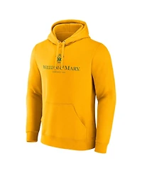 Fanatics Men's Gold William Mary Tribe Primary Logo Pullover Hoodie