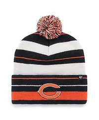 '47 Brand Men's Navy Chicago Bears Powerline Cuffed Knit Pom with Hat