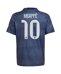 Adidas Big Boys and Girls Kylian Mbappe Blue Real Madrid 2025/26 Away Replica Player Jersey