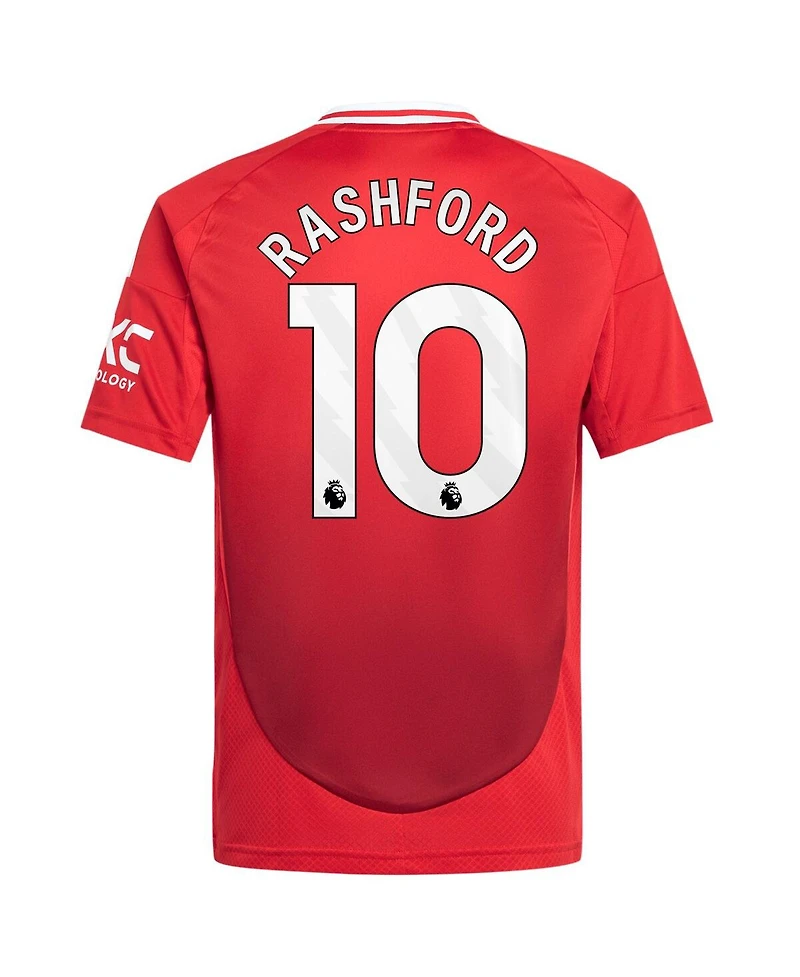 Adidas Big Boys and Girls Marcus Rashford Red Manchester United 2024/25 Home Replica Player Jersey