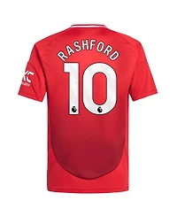 Adidas Big Boys and Girls Marcus Rashford Red Manchester United 2024/25 Home Replica Player Jersey