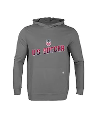 LevelWear Men's Gray Usmnt Relay Pitch Pullover Hoodie