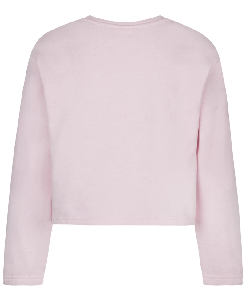 Hurley Girls 7-16 Lurex Fleece Crewneck Sweatshirt