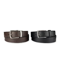 Levi's Men's 2-Pack Reversible and Casual Belt Set