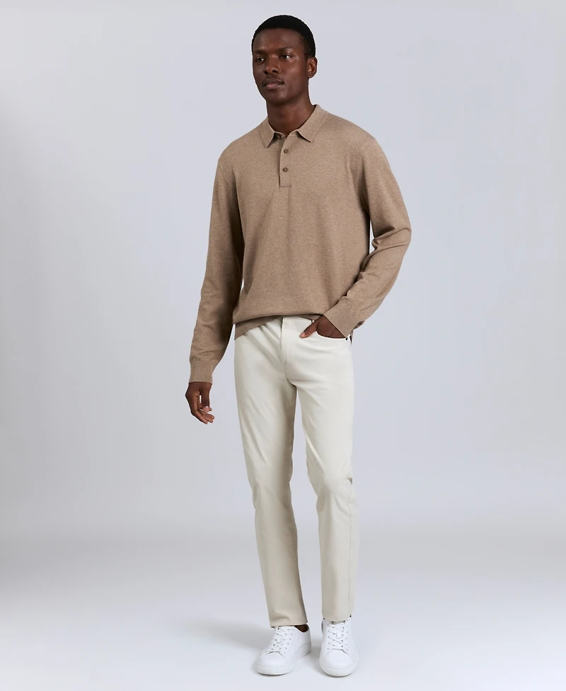 Kenneth Cole Men's Long Sleeve Polo Sweater