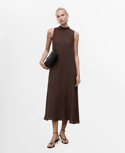 Mango Women's Halter-Neck Lyocell Dress