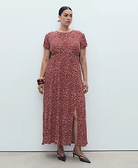 Mango Women's Floral-Print Pleated Dress