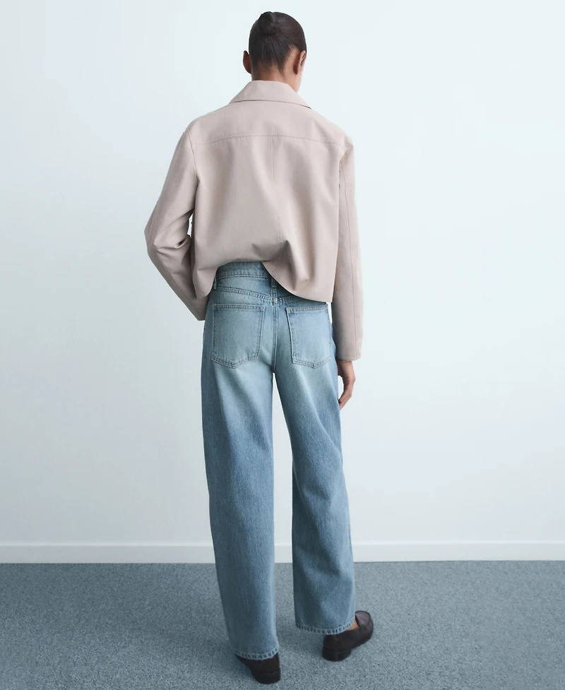 Mango Women's High-Rise Balloon Jeans