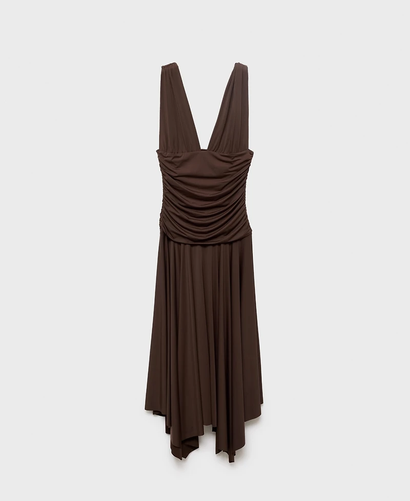Mango Women's Combined Design Long Dress