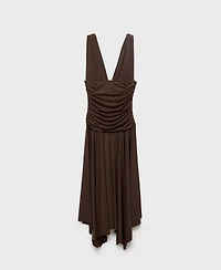 Mango Women's Combined Design Long Dress