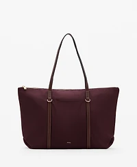 Mango Women's Double Handle Shopper Bag