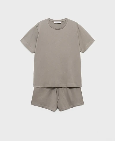 Mango Women's 2-Piece Cotton Short-Sleeved Pajamas