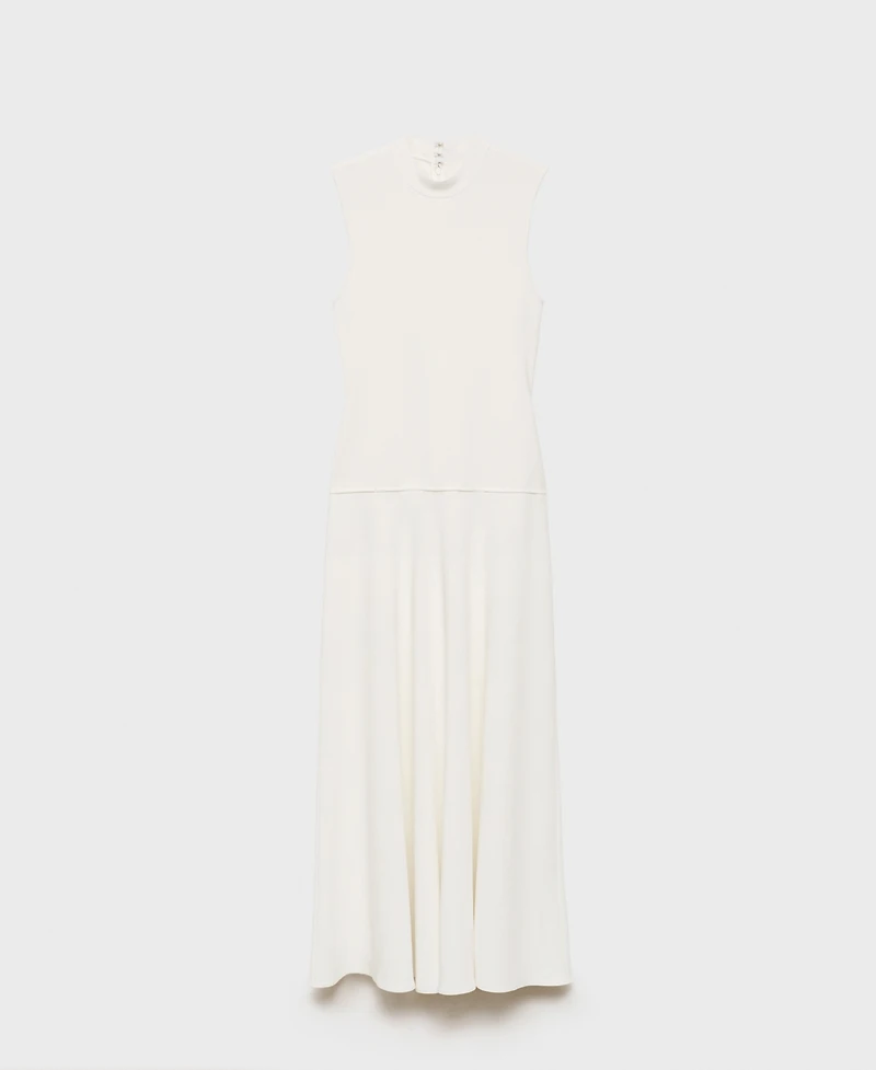 Mango Women's Combined Long Dress