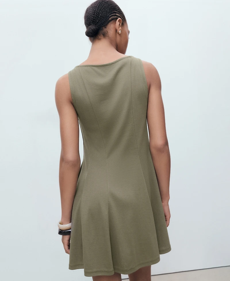 Mango Women's Short Flared Dress