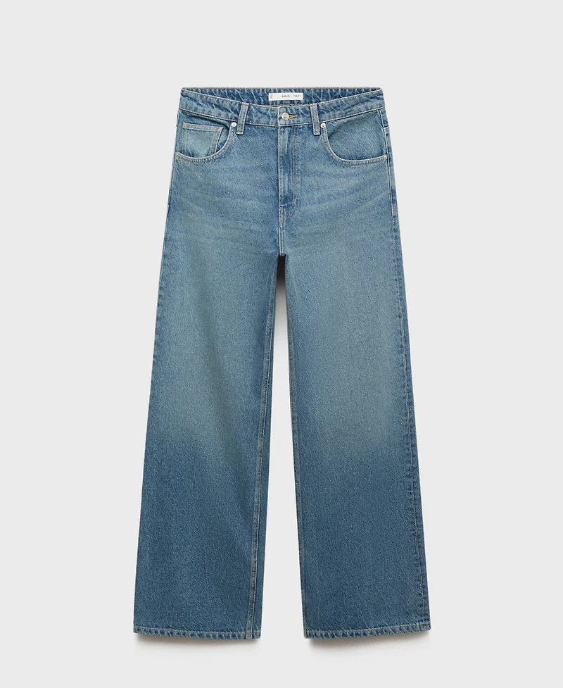 Mango Women's Mid-Rise Straight Jeans